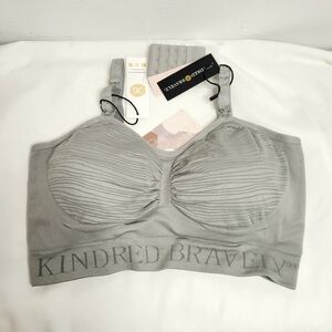 Kindred Bravely Signature Sublime Hands-Free Nursing Bra. Size L. Color Gray